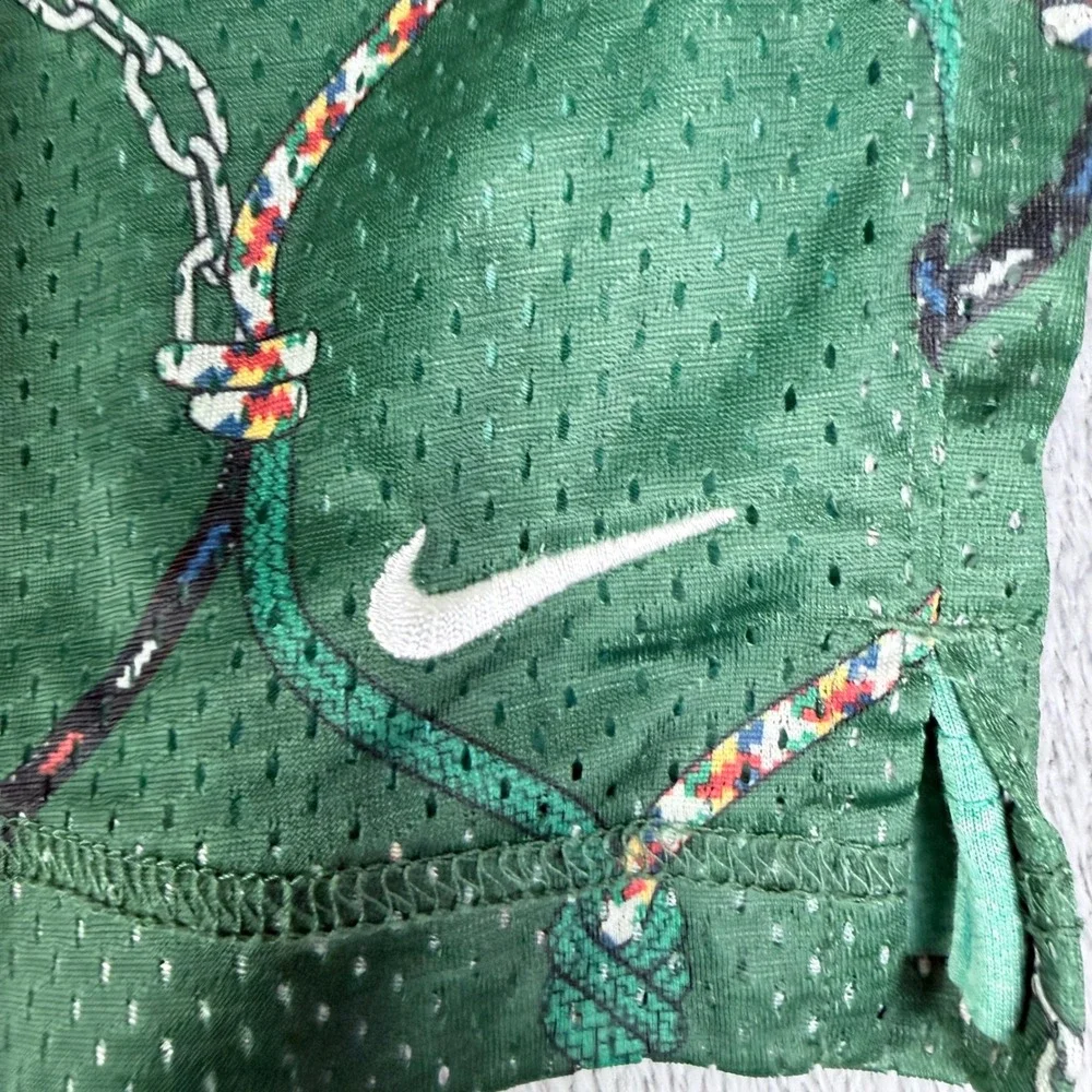 Nike Standard Issue Basketball Reversible Shorts Green Mesh DQ5722-341 Mens XL